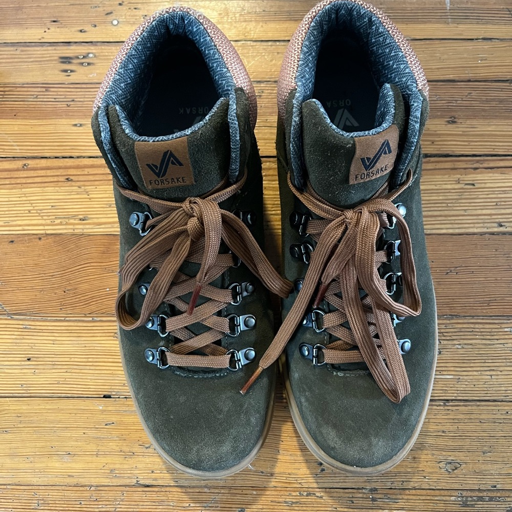 Forsake Green and Brown Hiking Boots